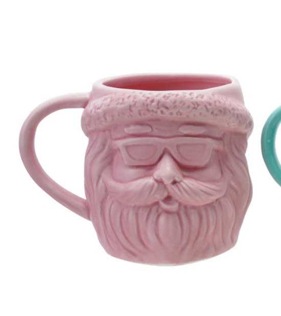 Creative Co-Op Stoneware Santa Head Mug - Thumbnail 3