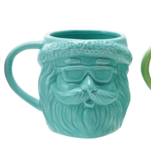 Creative Co-Op Stoneware Santa Head Mug - Thumbnail 2