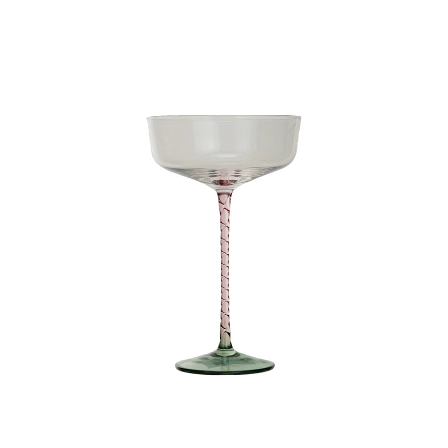 Creative Co-Op Stemmed Champagne/Coupe Glass - Thumbnail 2